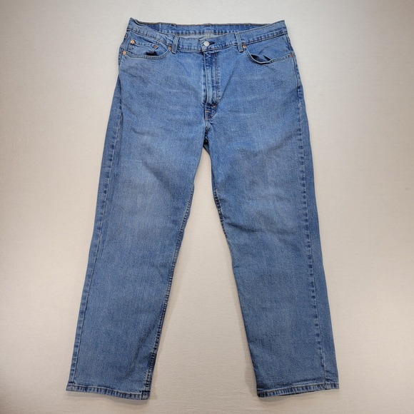 Levis 550 Jeans Mens 38x32* Blue Relaxed Straight‎ Mid Rise Medium Wash Denim - Picture 1 of 11